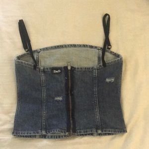 Vintage Dolce & Gabbana Denim Corset